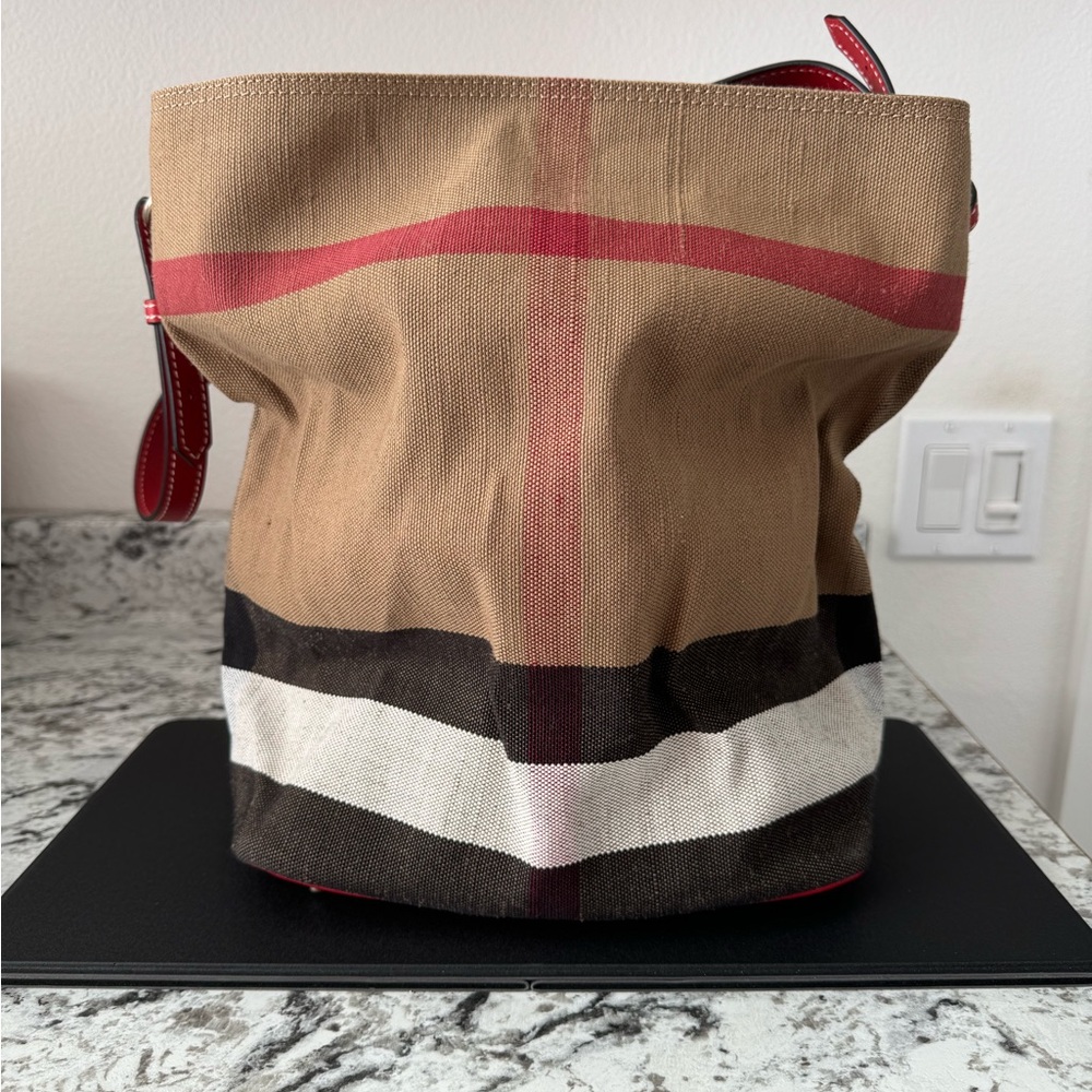 Burberry canvas tote bag